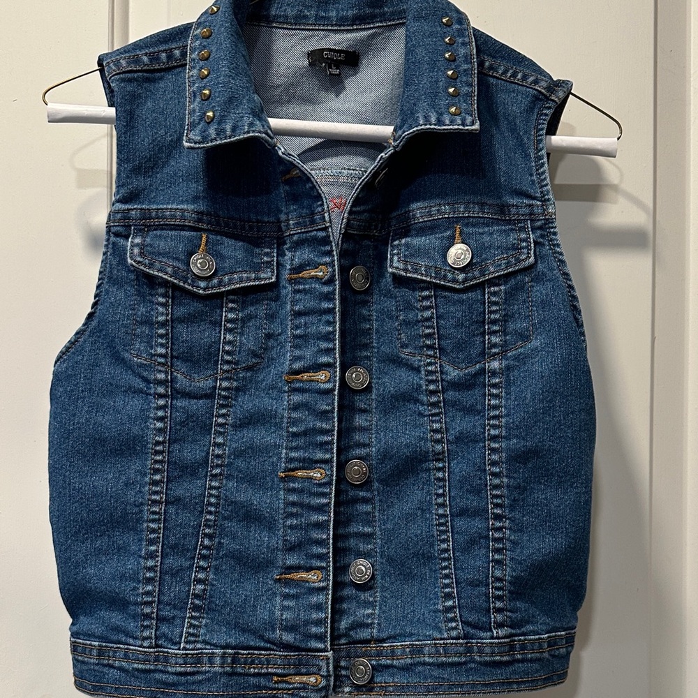 Chiole Denim Vest Sz L